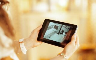 Video surveillance on tablet
